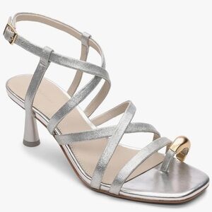 Sanctuary “Beyond”  Silver Strappy Sandals Size 8 - New in Box